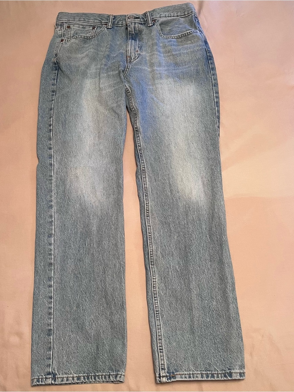Levi Strauss 514 Men's Straight Light Faded Blue Denim Jeans